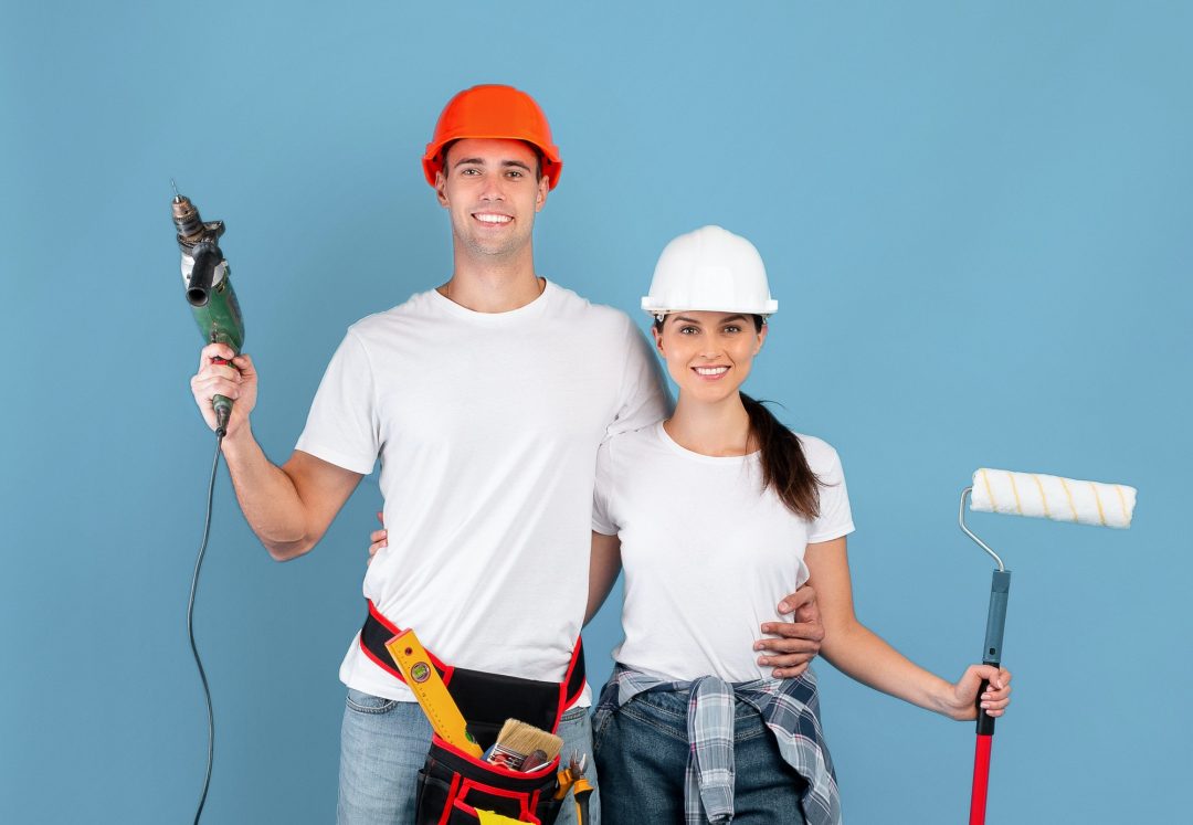 WallCarePro painting team ready for a project
